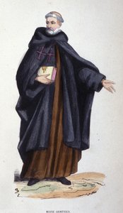 Armenian monk (engraving from an album on religious orders, Paris)