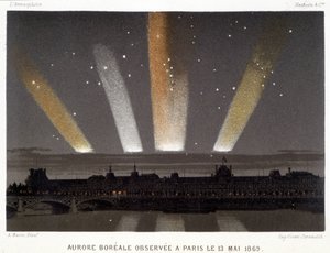 Aurora Borealis observed in Paris on 13/05/1869 - in 