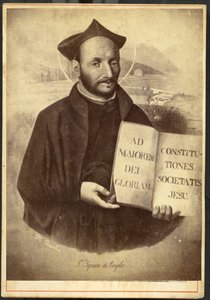 Painted Portrait of Saint Ignatius of Loyola, Founder of the Society of Jesus and the Jesuits by Unknown artist