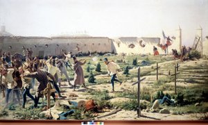 Battle of Solferino, Lombardy, opposing the French-Sardinian and Austrian armies on 24 June 1859 by Unknown artist