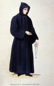 Benedictine of the Congregation of Saint Maur (engraving from an album on religious orders, Paris)
