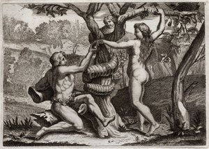Bible of Royaumont, Old Testament: Fall of Adam by Unknown artist