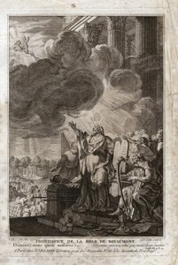 Bible of Royaumont, Old Testament: Moses Addressing God by Unknown artist
