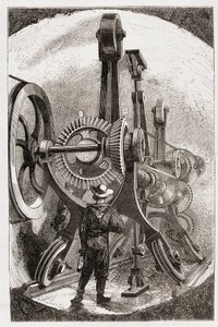 Brunton machine for tunnel digging in soft rocks - in 