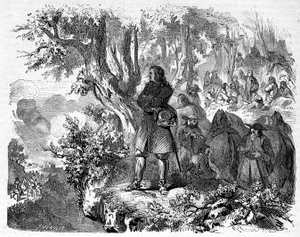 Camisards in the Cévennes. 19th century engraving