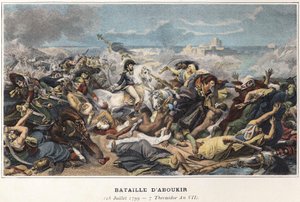 Campaign of Egypt (1798-1801): Joachim Murat during the Battle of Aboukir, July 25