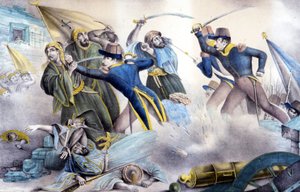 Capture of Constantine in Algeria in 1837 by Marshal Valée.