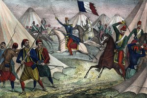 Capture of the Smalla of Abd-el-Kader in Algeria on 16 May 1843 by the Duke of Aumale. In 