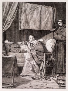 Cardinal Richelieu on the deathbed of Father Joseph