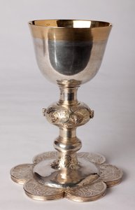 Chalice of Chaplain Georges Coquere. Metalsmithing, Gold and Silver by Unknown artist