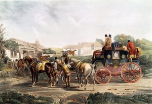 Change of Hitch at the Inn During a Journey by Coach