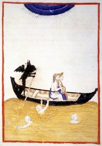 Charon Makes Dante and Virgil Cross the Acheron River of the Underworld - in 