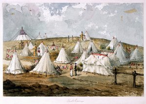 Chobham, Colonel Hodges, Tent Grenadier Guards Encampment. The Queen