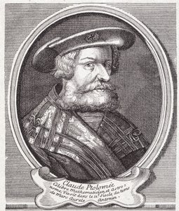 Claude Ptolemy (c. 90 - c. 168), Greek astronomer, mathematician and geographer. Engraving of the 19th century by Unknown artist