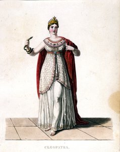 Cleopatra with a snake.