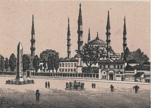 Constantinople, Turkey: view of the mosque of Sultan Achmed. in 