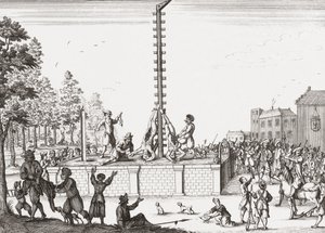 Corpses of Johan and Cornelis de Witt Hanging on Gallows