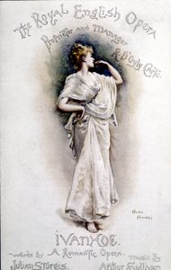 Cover of the program of the opera Ivanhoe (after Walter Scott) by British composer Arthur Sullivan (1842-1900) January 31