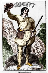David Crockett (1786-1836), American pioneer - Almanac by Unknown artist