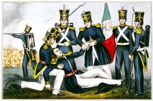 Death of Colonel Clay, Battle of Buena Vista in 1847, Mexican War