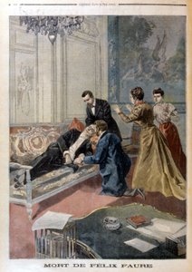 Death of Félix Faure in the Salons of the Elysée - in 