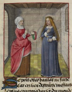 La Vieille (the Duenna) and Bel Accueil (Fair Welcome) (detail)