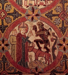 Detail of an Embroidery Depicting the Temptation of Saint Martin
