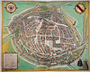 Detailed Map of the City of Strasbourg by Unknown artist