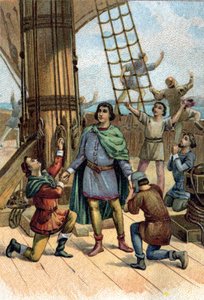 Discovery of America by Christopher Columbus (Cristoforo Colombo) in 1492
