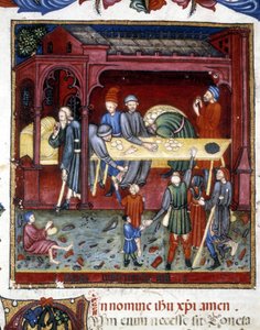 Distribution of Bread and Shoes to Old and Poor (1422) by Unknown artist