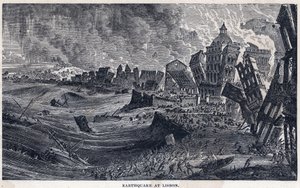 Earthquake from Lisbon to Portugal on 1 November 1755 by Unknown artist