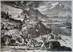 Earthquake in Tokyo in 1650 by Unknown artist
