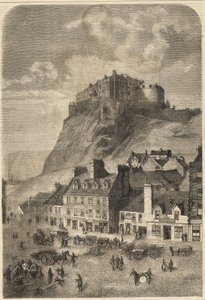 Edinburgh Castle in Scotland - 1864 by Unknown artist