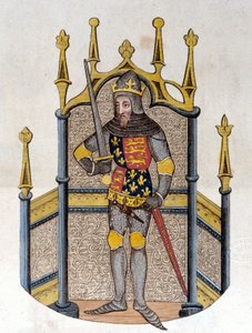 Edward III (1312-1377), King of England Engraving from the Beginning of the 19th Century by Unknown artist