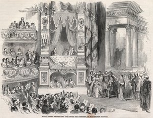 Elisabeth Rachel Felix, Known as Mademoiselle Rachel (1821-1858), French Tragedienne, Before Napoleon III at the Theatre Francais in 1852 - On the Eve of the Proclamation of the Second Empire, Rachel Declared at the Theatre Francais on 22 October 1852. by Unknown artist