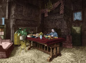 Emile Zola in His Office in Medan