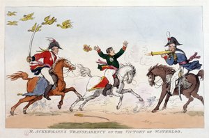 English cartoon about Napoleon I - in Napoleon I, caricatures, dummy collection. 1814-1815. B.H.V.P. by Unknown artist