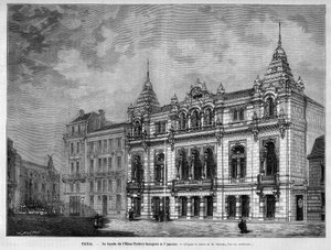 Facade of the Eden Theatre 7 rue Boudreau in Paris opened on January 7