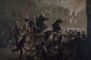 Fire engine, late 19th century by Unknown artist