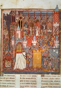 First Crusade: The Siege and Capture of Jerusalem by the Crusaders Led by Godefroy de Bouillon in 1099 by Unknown artist