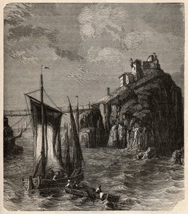 Fort de Bertheaume - Plougonvelin - Finistere (engraving)