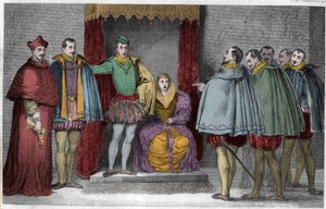 Francis II Tells the Parliamentary Deputies that the Duke of Guise and the Cardinal Will Govern the State