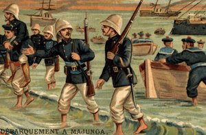 French troops landed in Majunga in Madagascar in 1895 by Unknown artist