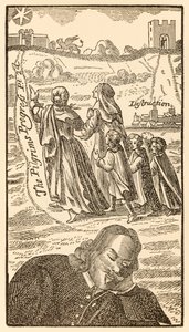 Frontispiece from the Second Part of The Pilgrims Progress From This World, To That Which Is To Come by John Bunyan (1628-1688)