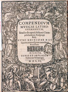 Frontispiece of Compendium of Music by Unknown artist