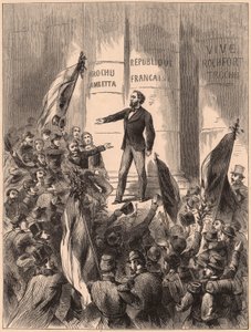 Gambetta Proclaiming the Republic After the Capture of Napoleon III by Unknown