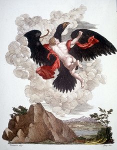 Ganymede Abducted by Jupiter (Zeus) Transformed into an Eagle by Unknown artist