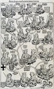 Genealogical tree-chronicles of Nuremberg circa 1593 by Unknown artist
