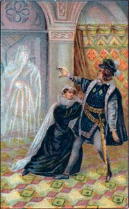 Gertrude, Hamlet and the ghost of Hamlet