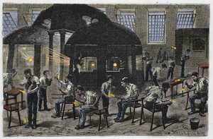 Glassblowing Factory by Unknown artist